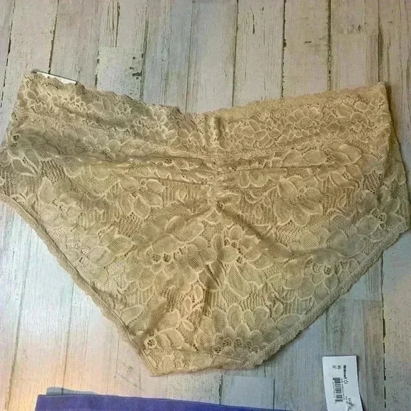 No Boundaries 1 Beige Nylon Lace & Purple Hipsters Size XXXL(21) . (Lot Of 2) - Picture 4 of 14